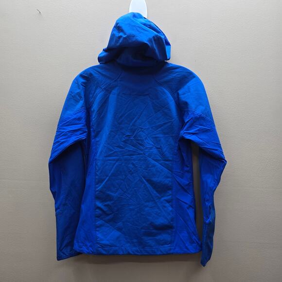 Columbia Hooded Full-Zip Omni-Shield Windbreaker Rain Jacket Blue Size Small - Picture 2 of 5